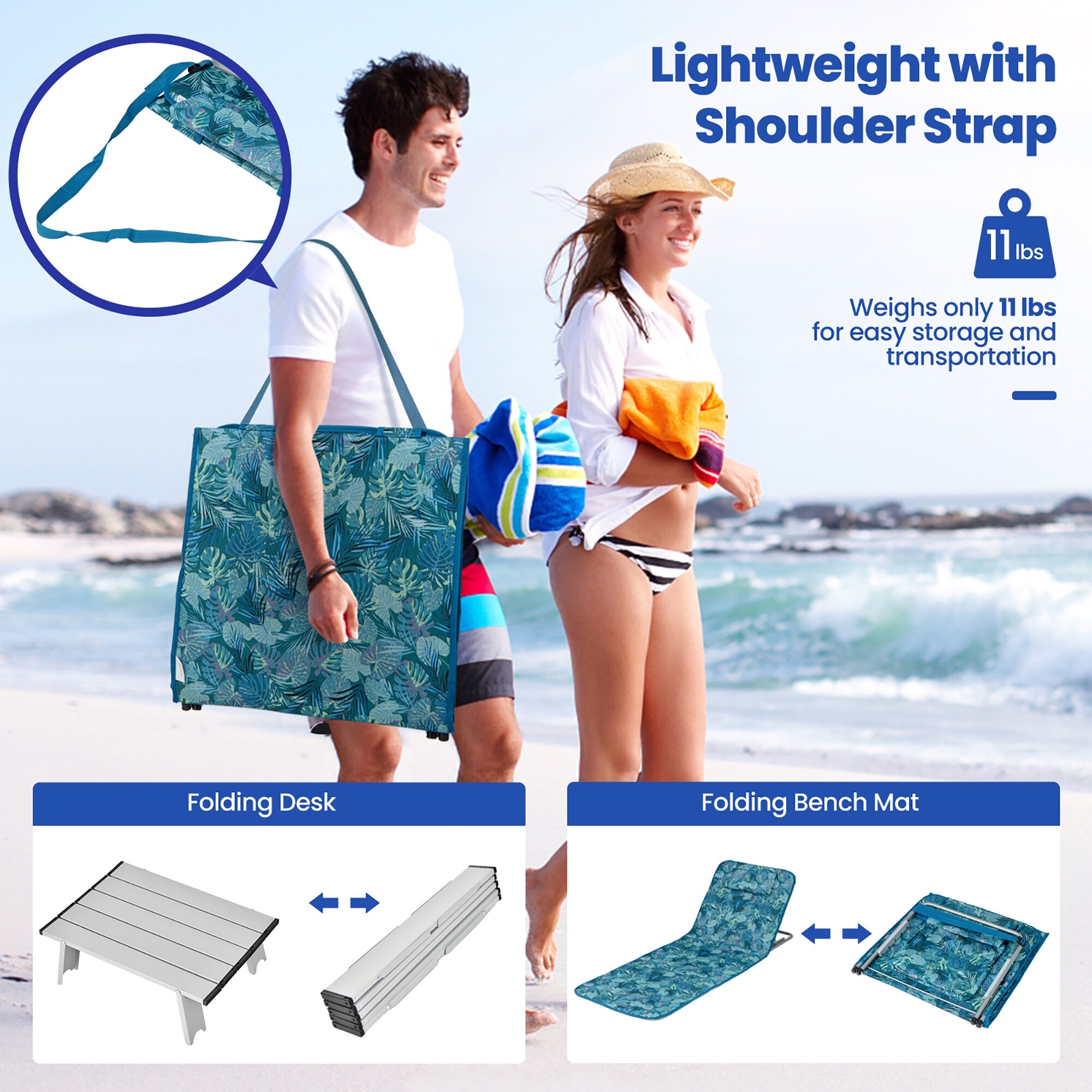 Travel beach online lounge chair