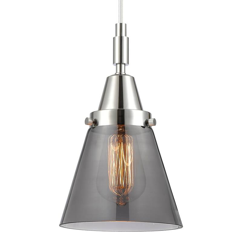 Innovations Lighting 447-1P-G63 Cone 6" Wide Mini Pendant with Light - Polished Chrome