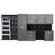 Option Black Slatwall / Graphite Carbon Cabinets