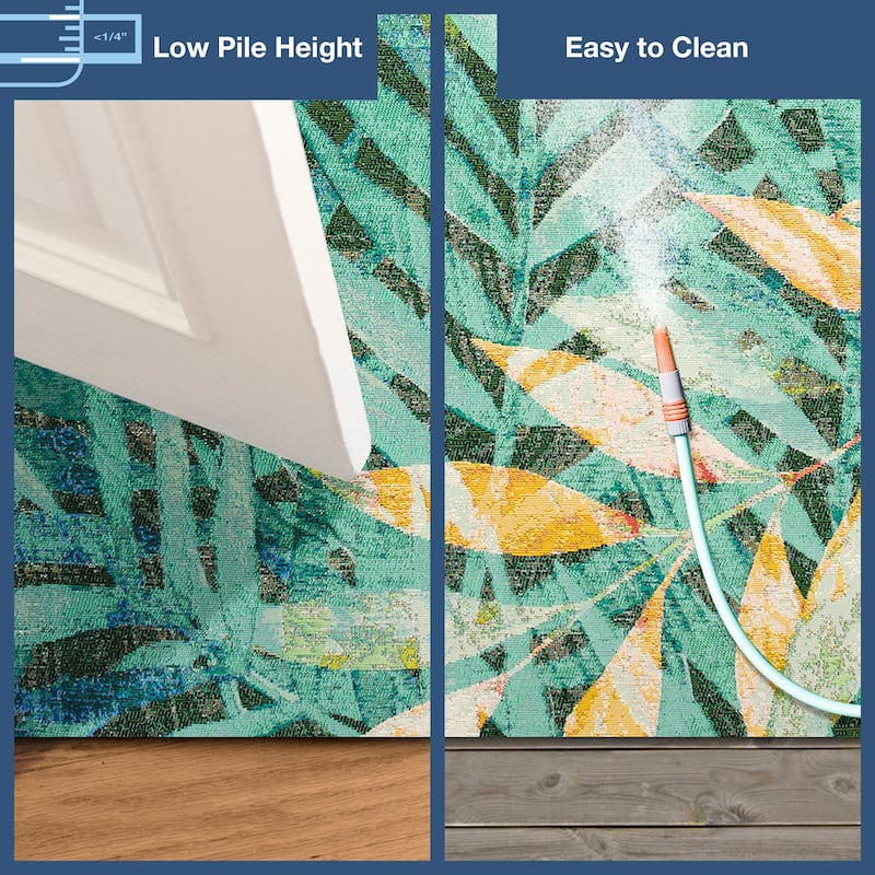 Liora Manne Marina Leaves Indoor/Outdoor Rug