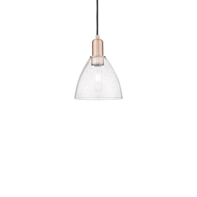Innovations Lighting 716-1P-11-8 Bristol Pendant Bristol 8" Wide Mini - Antique Copper / Seedy