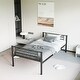 preview thumbnail 8 of 18, Multifunctional Triple Bunk Bed,Bedroom Dormitory Twin Size Black Metal Triple Bunk Bed Can Be Disassembled Into Three Beds