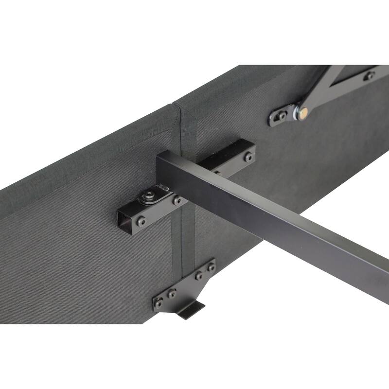 Queen Size Storage Bed Frame with Lift-Up Mechanism, USB Ports, and Modern Headboard