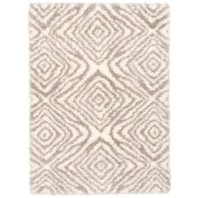 ECARPETGALLERY Agadir Abstract Contemporary Shag Rug