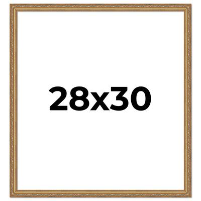 28x30 Frame Red Solid Wood Picture Frame Width 1.75 Inches | Interior Frame Depth 1 13/16 Inches