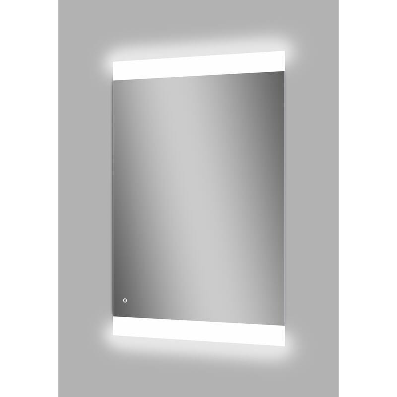 Miseno MM5636LED Athena 56" W x 36" H Rectangular Glass Frameless - Mirrored