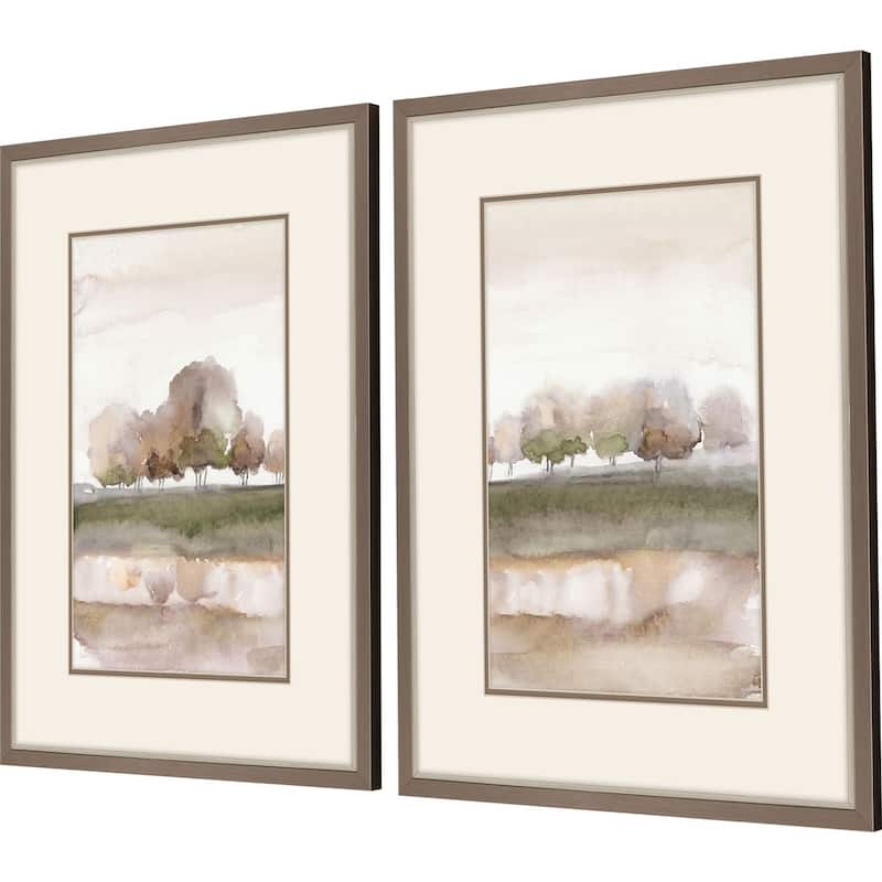Soft Welcome Spring S/2 Framed Art Under Glass