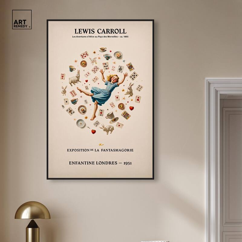 Carroll's Alice in Motion Canvas by Art Remedy