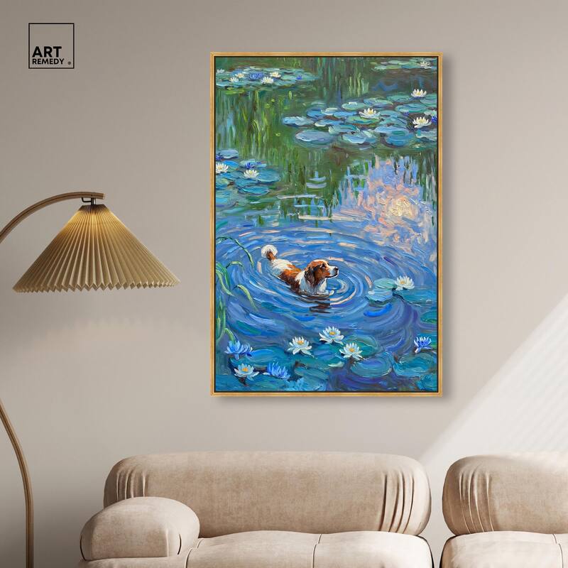 Lily Lagoon I Canvas Modern Classic by Art Remedy
