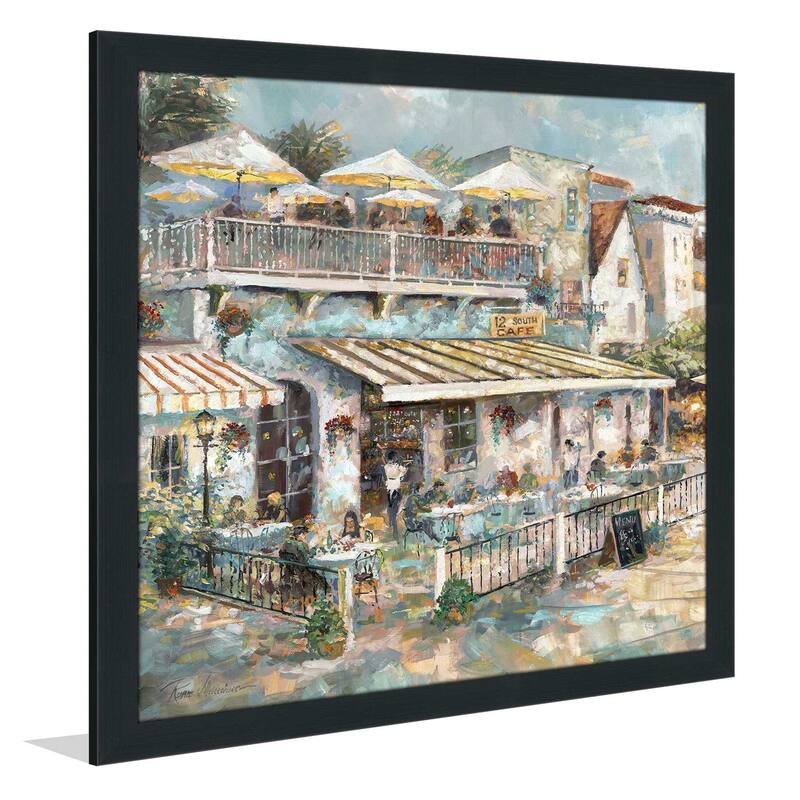 "Rooftop Café Detail I" by Ruane Manning Print on Acrylic