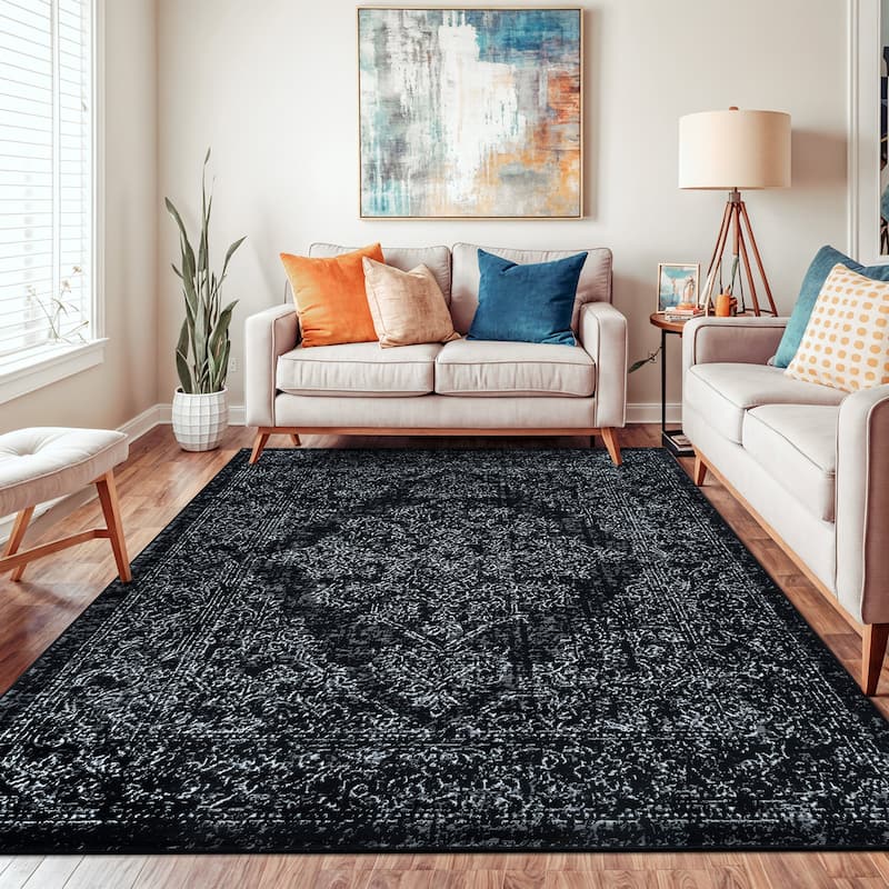 World Rug Gallery Vintage Distressed Area Rug