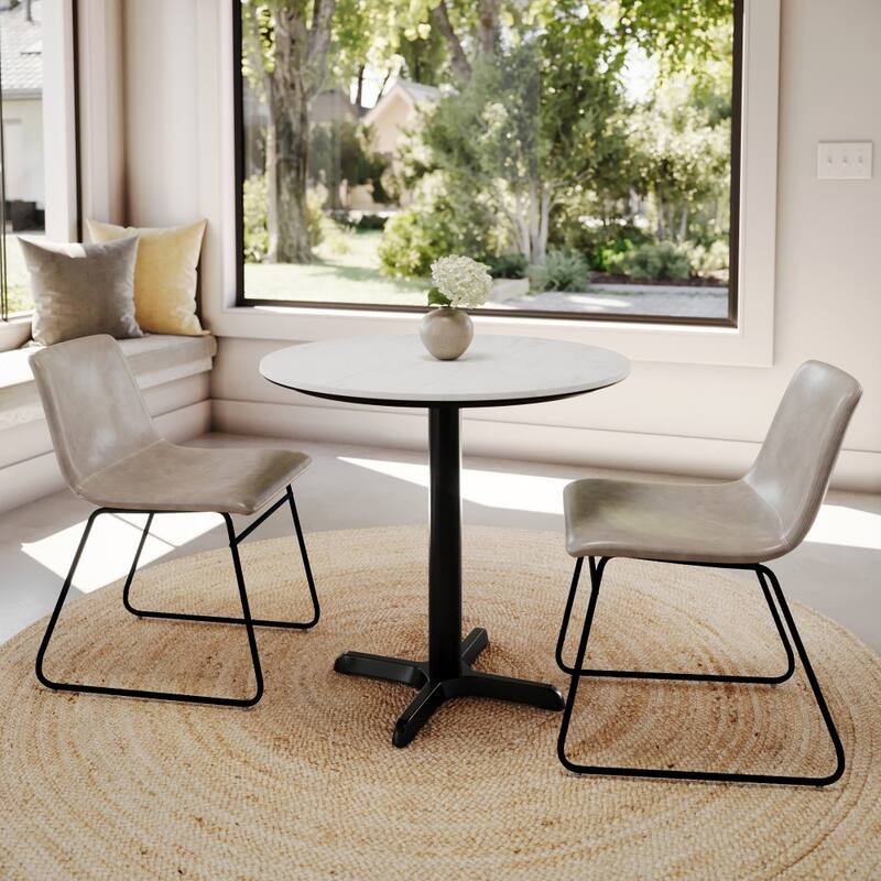 Commercial HPL Tabletop with Table Height Crisscross Base