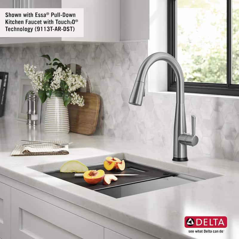 Delta 95B9031-23S Rivet 23” Workstation Kitchen Sink Undermount 16
