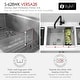 preview thumbnail 9 of 14, STYLISH 28 inch Stainless Steel 16G 60/40 Double Bowl Workstation Kitchen Sink - 28" x 19" x 10"