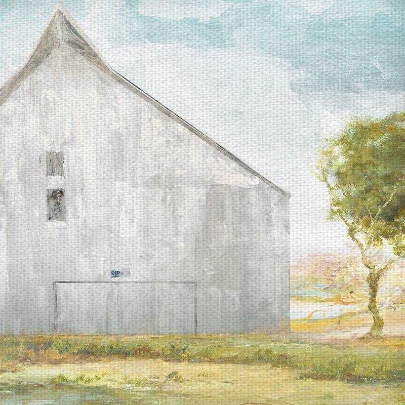 Big Gray Barn by Willowbrook Fine Art Canvas Art Print