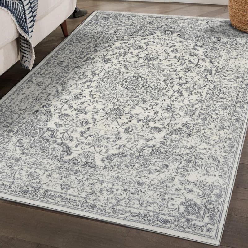 Luxe Weavers Oriental Medallion Area Rug, Stain-Resistant Carpet - 8' x 10'