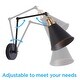 preview thumbnail 40 of 64, Rover 7" Adjustable Arm Metal LED Wall Sconce by JONATHAN Y