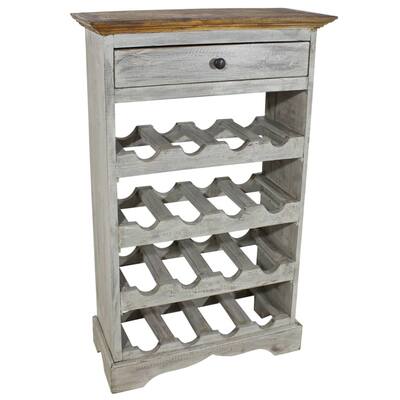 Wine Rack, Solid Reclaimed Wood Wine Cabinet Dining Room Kitchen