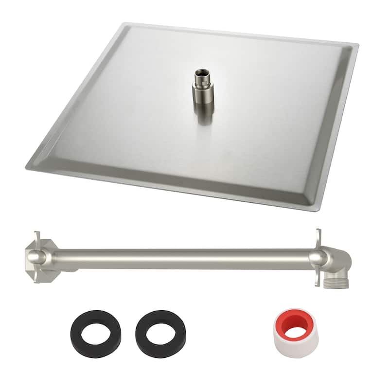 Topcraft 10-Inch Rain Showerhead with Shower Arm