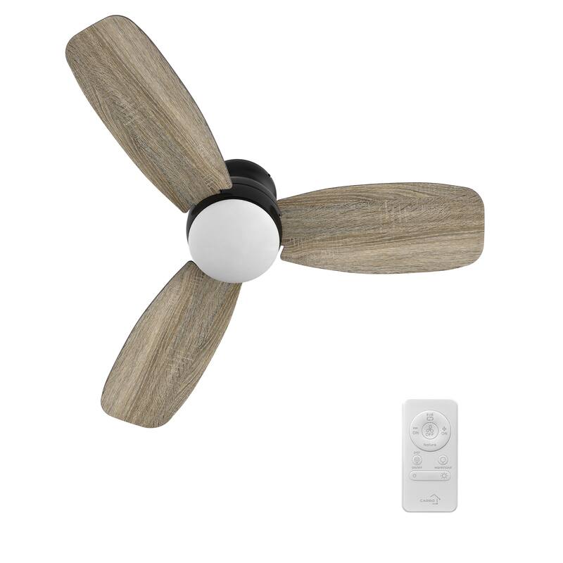 CARRO Reed 44" 3-Blade Indoor Ceiling Fan with LED light and Remote. - N/A