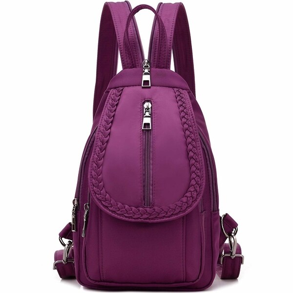 purple mini backpack purse