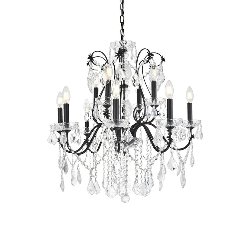 Fleur Illumination 12 light Dark Bronze Chandelier
