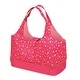 preview thumbnail 8 of 6, Badger Basket On-the-Go Doll Tote and Storage Bag - Pink Stars