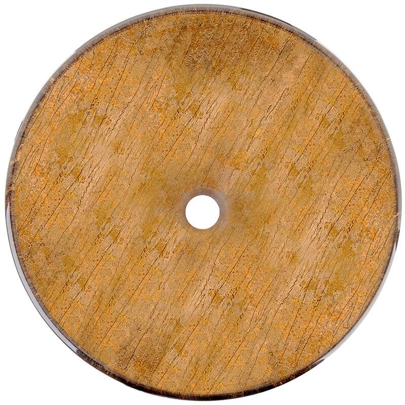 VIGO Giovanni 17"L x 17"W x 6"H Glass Round Vessel Bathroom Sink