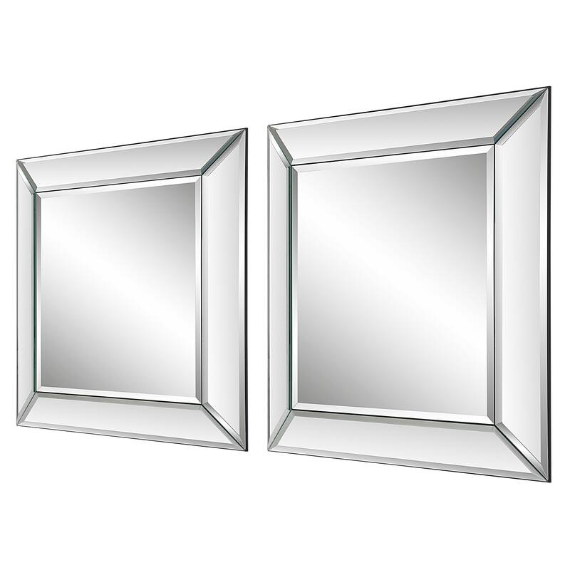22 x 22 in. Silver Square Mirror - 22" W x 22" H x 1.3" D