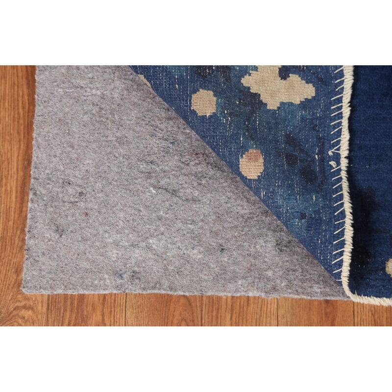 Antique Vegetable Dye Art Deco Chinese Oriental Wool Rug Hand-knotted - 3'1" x 5'9"