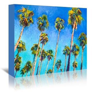 Americanflat - 8" x 10" Palm Trees From The Beach Copy by Suren ...