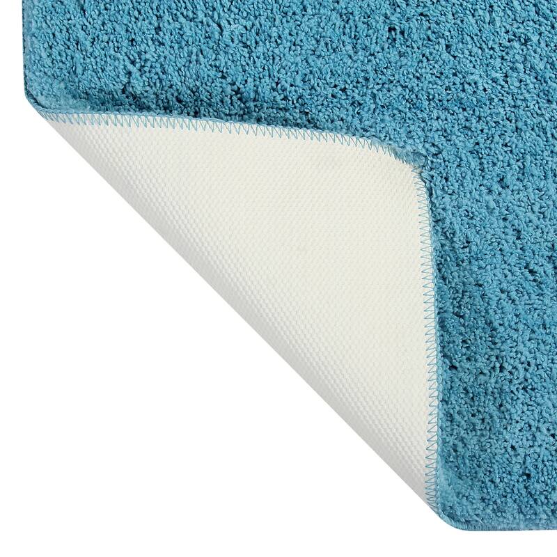 Better Trends Bath Rug 100% Micro Polyester Tufted Anti-Skid Latex Backing Bathroom Rugs for Shower, Sink Bath Mats Micro Plush