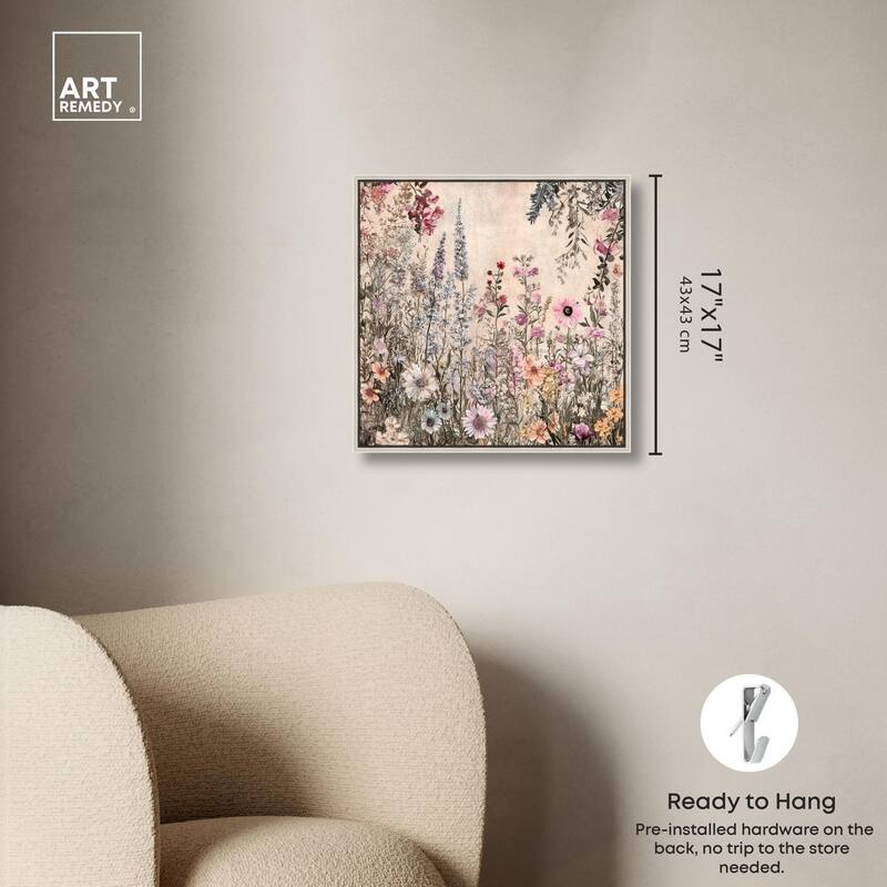 Chiffon Cosmos Canvas by Art Remedy