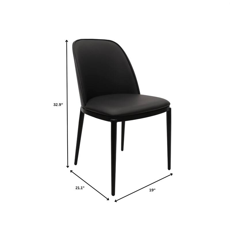 Ravenna 6-Piece Dining Set 66-Inch Rectangular MDF Dining Table and 6 Dining Side Chairs