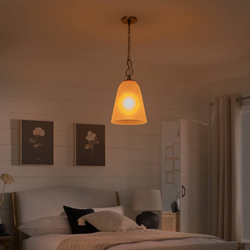 Modern Champagne Bell Pendant Light Lighting for Kitchen Island