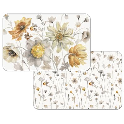 Reversible Wipe-clean Counterart Placemats Set of 4 - Fields Of Gold