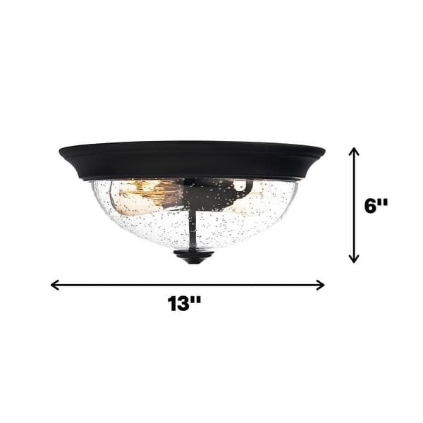 dimension image slide 2 of 4, 13" Prominence Home Designer Series Flush Mount Bowl Light