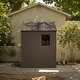 preview thumbnail 61 of 117, Patiowell 8' x 6' / 8' x 8' / 8' x 10 '/ 8' x 12' Plastic Outdoor Shed With Floor for Patio Furniture, Tools (Kick-It Shed)