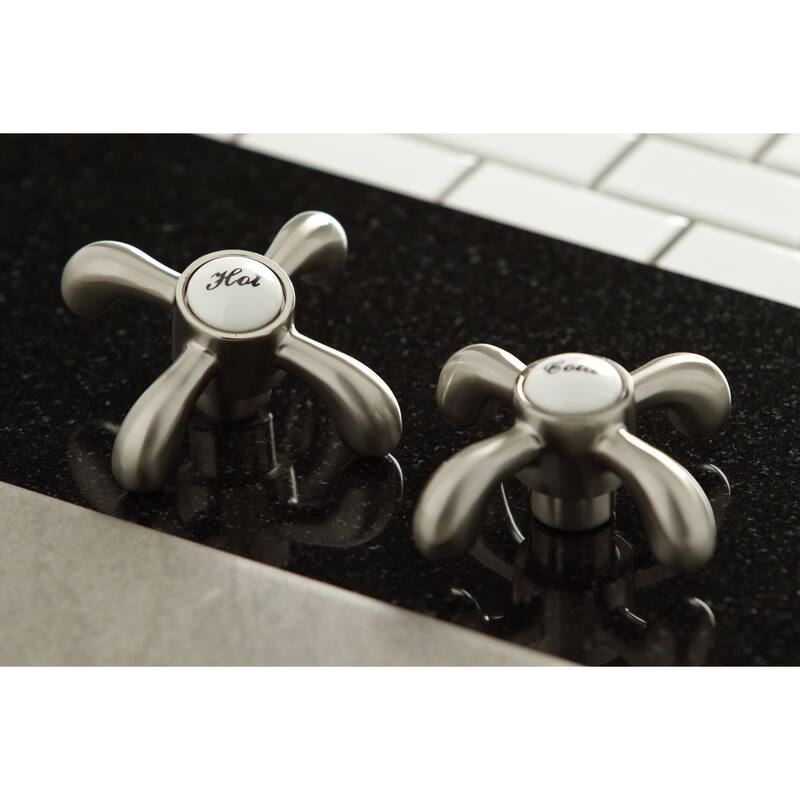 Kingston Brass French Country Two-Handle 3-Hole Wall Mount Bathroom Faucet