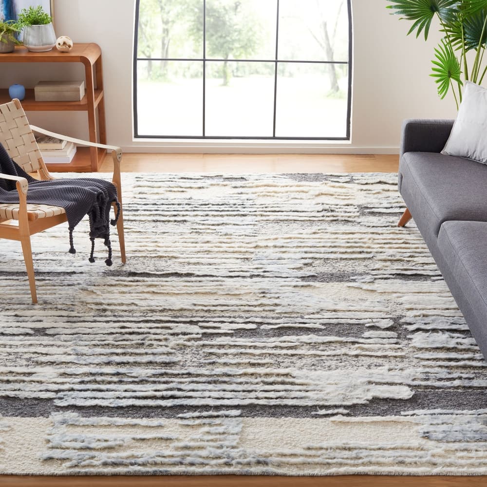 SAFAVIEH Hand-Knotted Tribeca Amelyne Modern Wool Rug