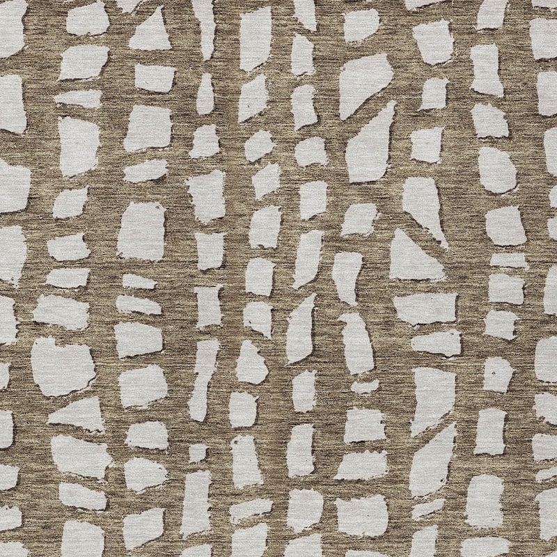 HomeRoots Abstract Transitional Rectangle Outdoor Rug
