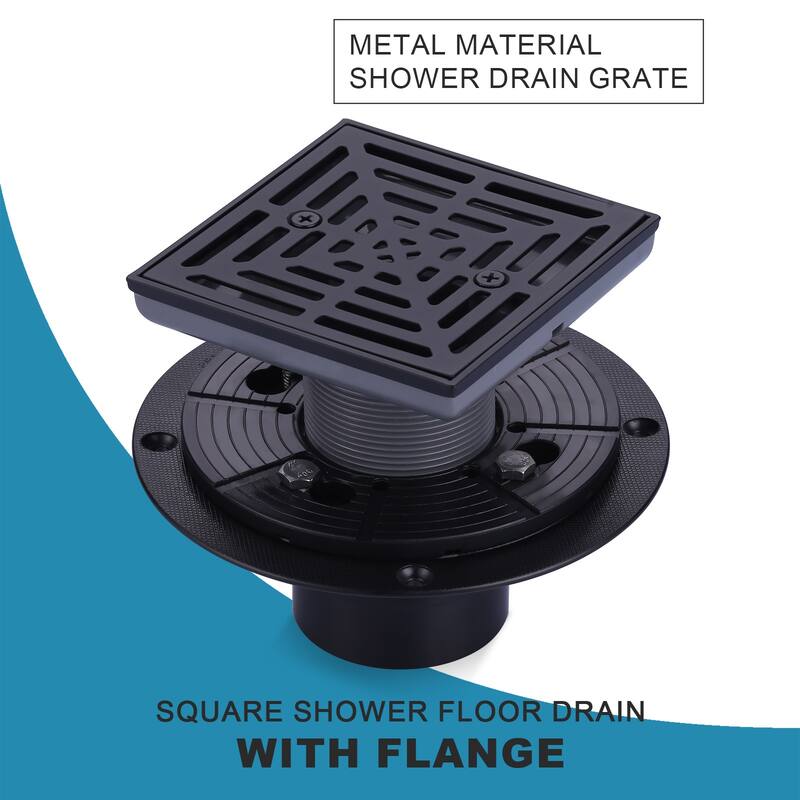 WOWOW 4.5 in. Floor Drain with Square Screw-Tite Strainer