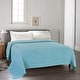 preview thumbnail 37 of 83, 100-percent Cotton Waffle Weave Medium Weight All Season Thermal Blankets Queen - Blue