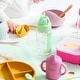 preview thumbnail 4 of 6, Saro Long Sleeve Waterproof Smock Bib & Kids Water Bottle Set
