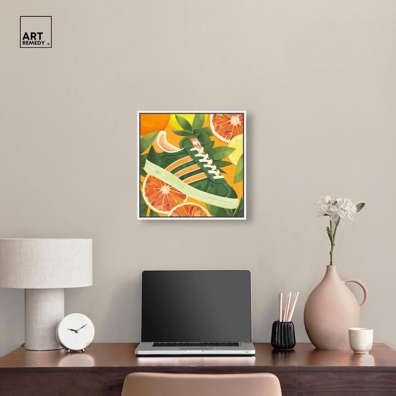 Citrus Sneaker Canvas by Art Remedy