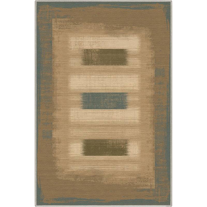 Well Woven Apollo Border Modern Abstract Flat-Weave Rug