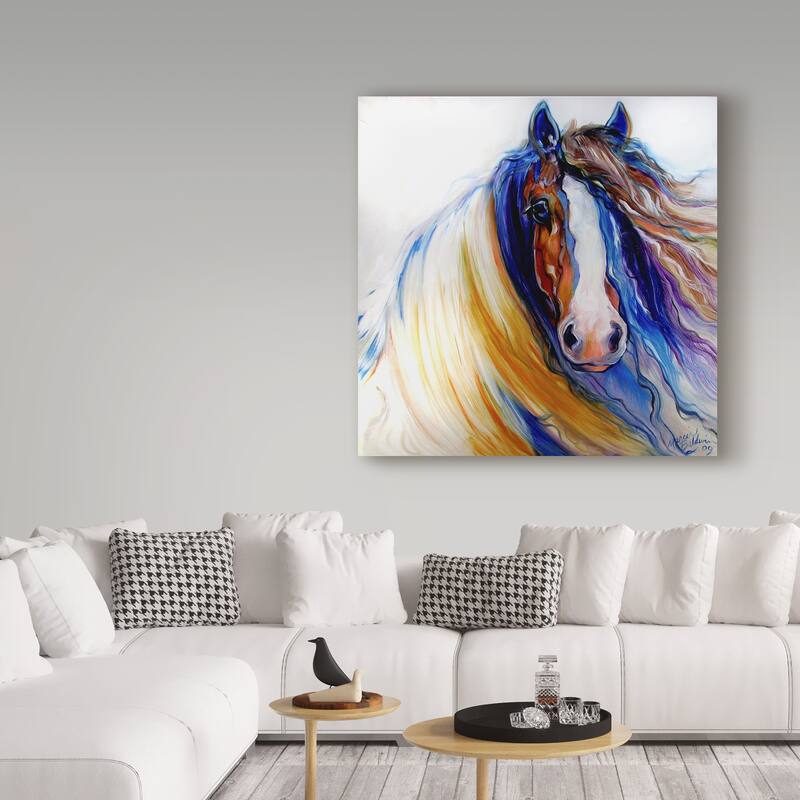 Marcia Baldwin 'Gypsy Vanner Rouge' Canvas Art