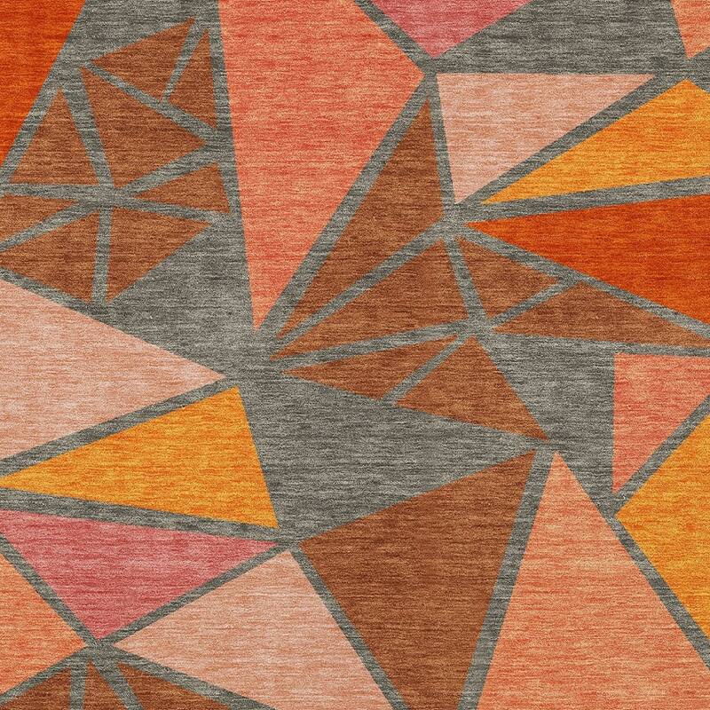 HomeRoots Geometric Transitional Rectangle Outdoor Rug