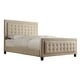 preview thumbnail 20 of 19, Bellevista Square Button-tufted Upholstered Bed by iNSPIRE Q Bold Beige - Queen