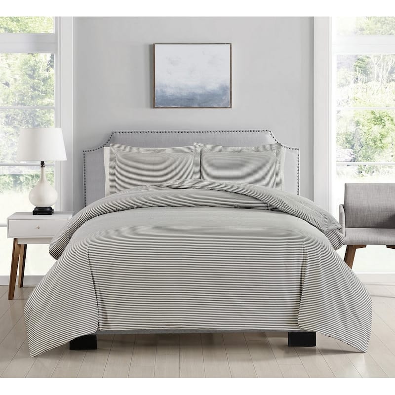 Bibb Home 4 pc Duvet & Down Alternative Comforter Set Bed Bath